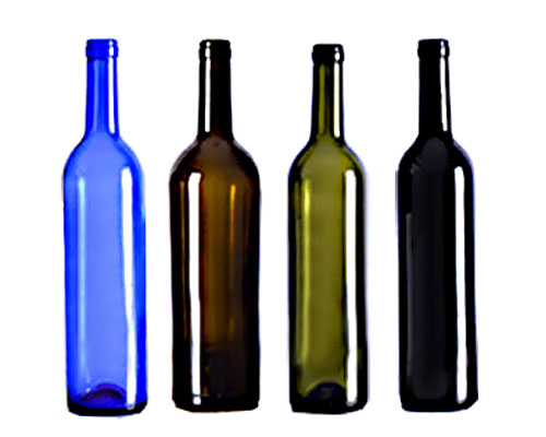 Coloured Wine Bottles