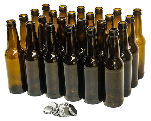 Empty Glass Beer Bottles