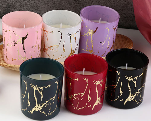 Glass Marble Candle Jars Wholesale