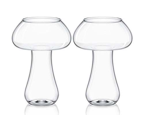 Glass Mushroom Cups