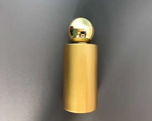 Gold Perfume Bottle with Spherical Cap
