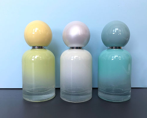 Gradient Color Perfume Bottle with Spherical Cap
