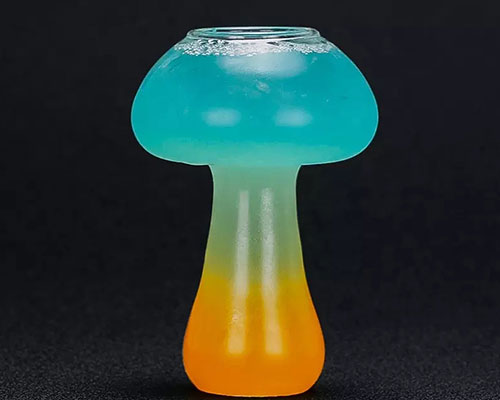 Mushroom Shape Glass Cup