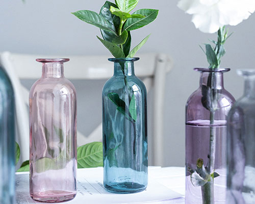 Vintage Glass Bottles for Flowers