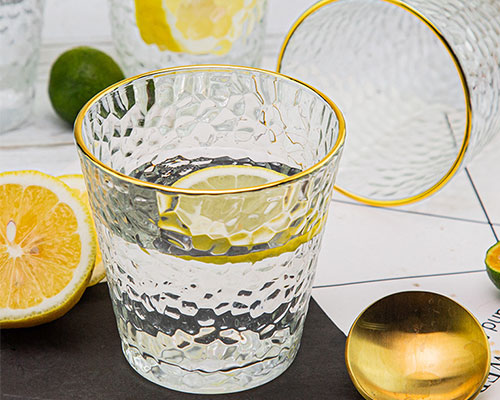 Shot Glass Cups With Gold Rim