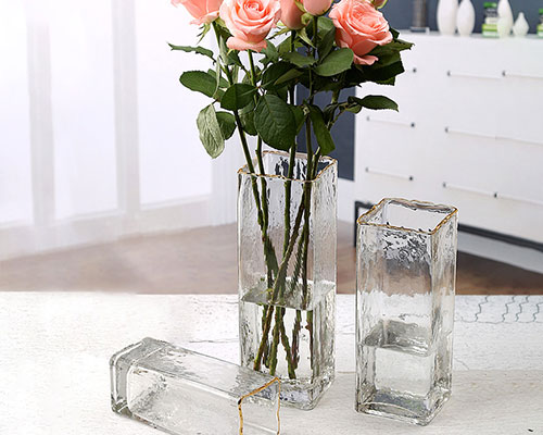 Square Glass Vases Bulk