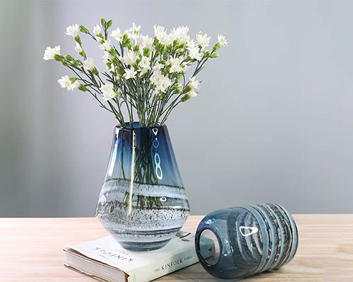 Blue Glass Vase Decor