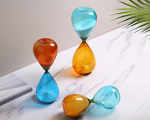 Colorful Glass Hourglass
