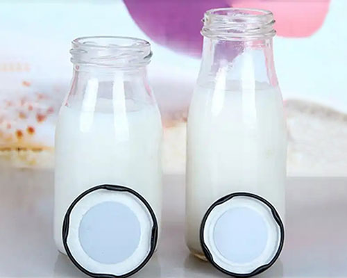 Glass Milk Bottles with Lids