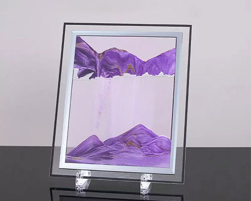 Glass Moving Sand Pictures Art