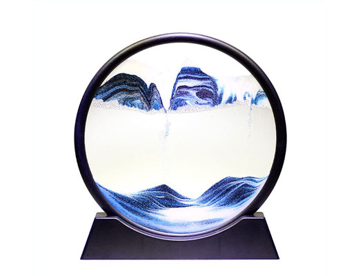 Moving Sand Art In Glass