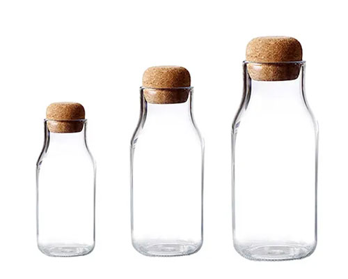 Storage Bottle With Cork Lid