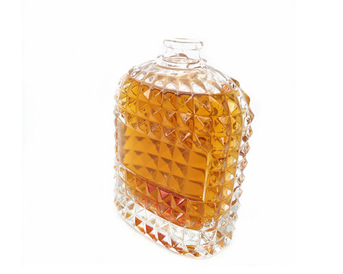 Clear Crystal Glass Perfume Bottle