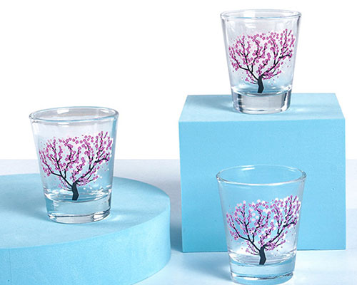 Color Changing Glass Cups