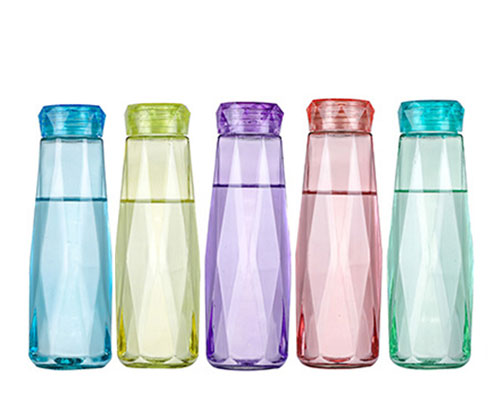 Diamond Shape Glass Water Bottles