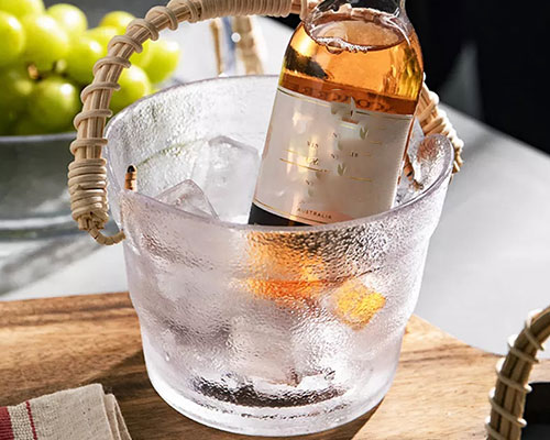 Glass Ice Bucket For Bar