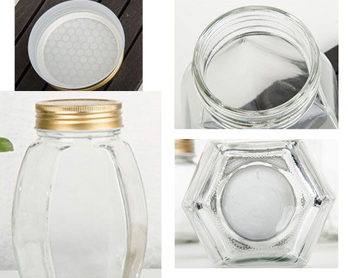 Hexagonal Honey Bottle