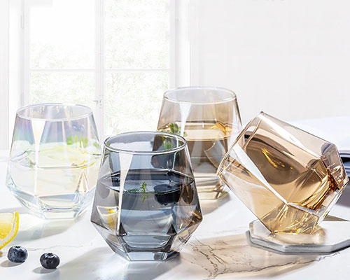 Hexagonal Wine Glasses