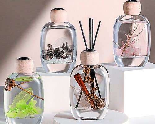 Clear Glass Diffuser Bottles