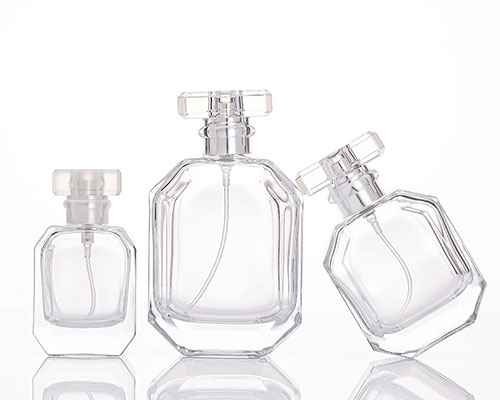 Clear Hexagonal Perfume Bottle