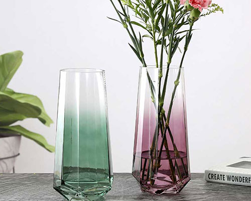 Color Glass Vases