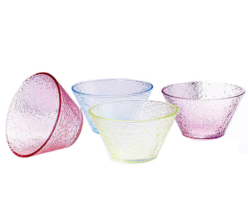 Colored Glass Fruit Bowls