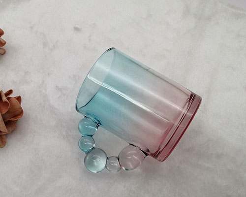 Colored Glass Mug With Handle