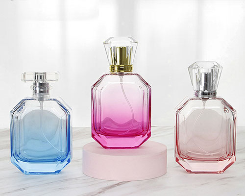 Colored Hexagonal Perfume Bottle