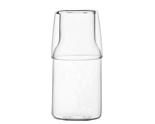 Glass Water Carafe With Cup