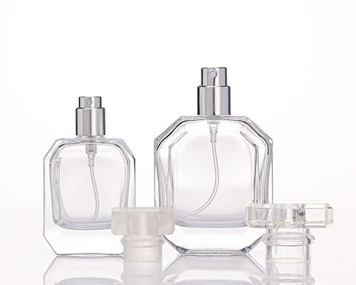 Hexagonal Glass Perfume Bottle
