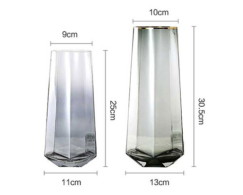 Tall Colored Glass Vases
