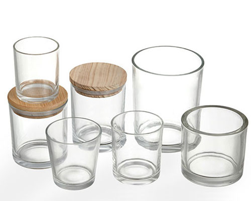 Clear Glass Candle Jars