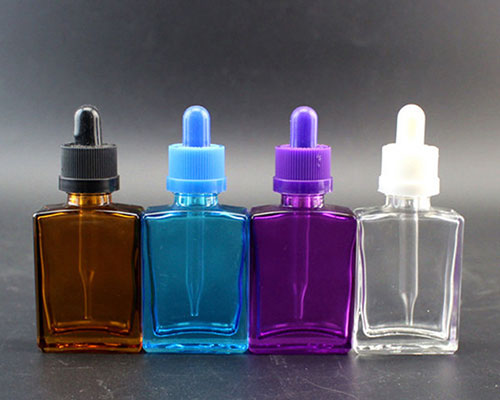 Colored Glass Essential Oil Dropper Bottles