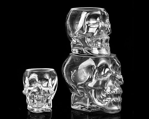 Crystal Head Skull Glass