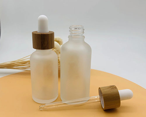 Frosted Glass Essential Oil Dropper Bottles