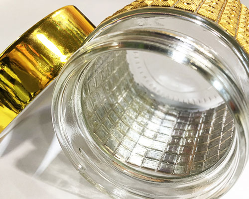 Gold Canister With Gold Lid
