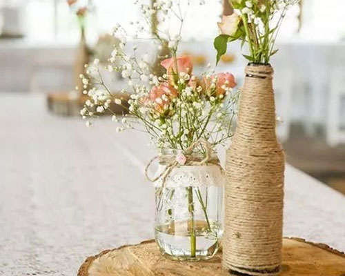 Home Decor Glass Flower Bottle