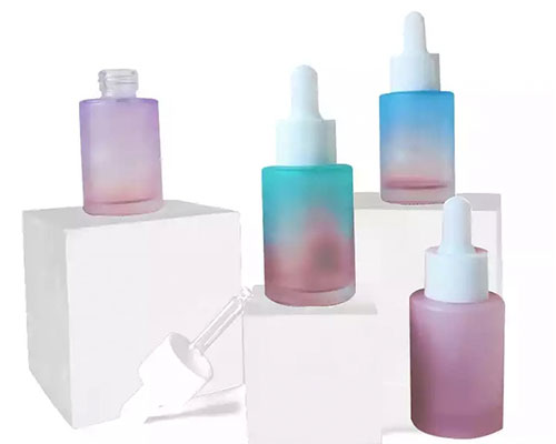 Round Glass Essential Oil Bottles with Droppers