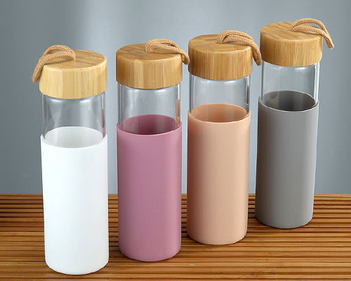 Wide Mouth Glass Water Bottles