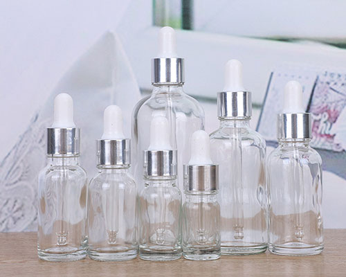 Clear Glass Essential Oil Bottles