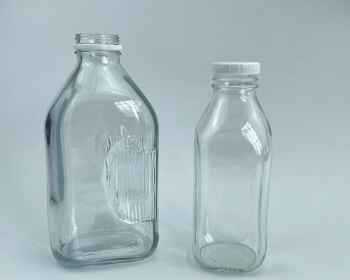 Clear Glass Milk Bottle s