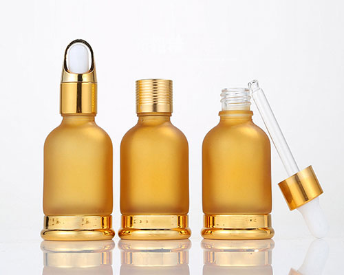 Gold Glass Storage Containers For Essential Oils