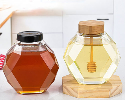 Hexagon Honey Jars Wholesale