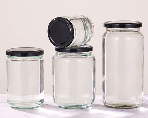 Large Honey Glass Jars