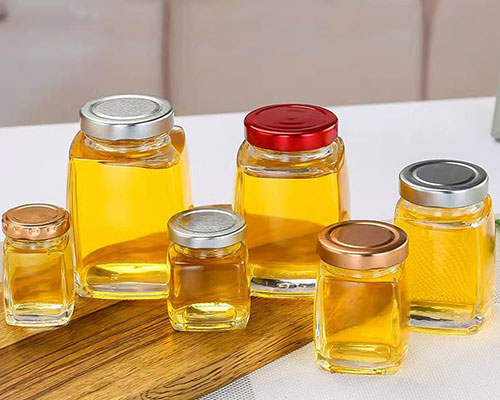 Square Glass Honey Jars Wholesale