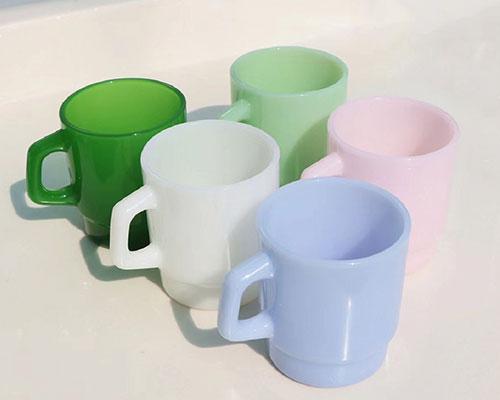 Stackable Jade Glass Cups Wholesale