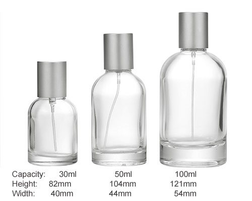 Empty Clear Perfume Glass Bottles