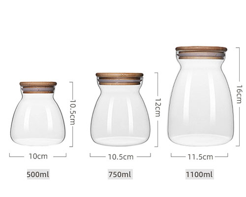500Ml Glass Jar With Bamboo Lid