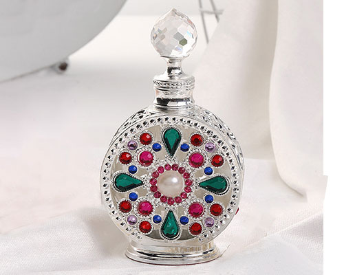 Arabic Silver Perfume Bottle
