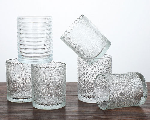 Clear Cylinder Candle Holders